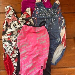 BUNDLE!! 4 GK gymnastics leotards size extra small
